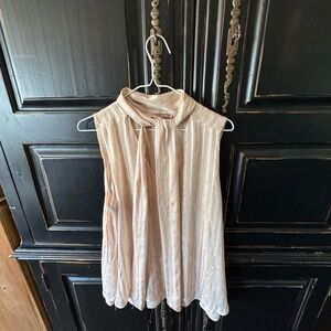 Love 21 Blush Pleated Blouse